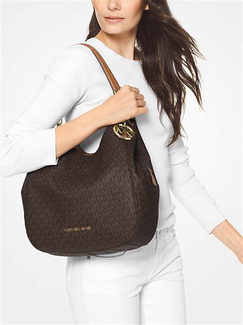 lillian purse michael kors|Lillie Large Logo Shoulder Bag .